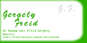 gergely freid business card